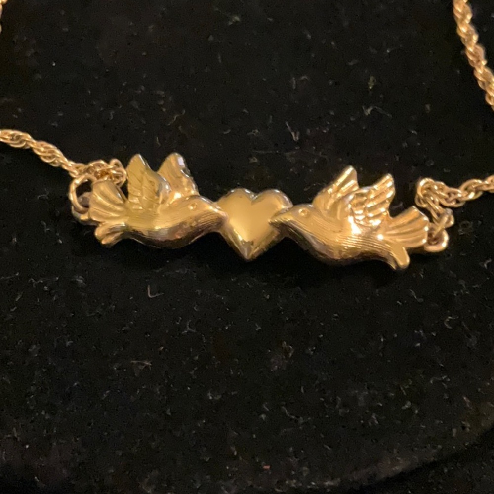 Avon Enchanted Lovebirds Small  Ankle Bracelet 1994 - Picture 2 of 6